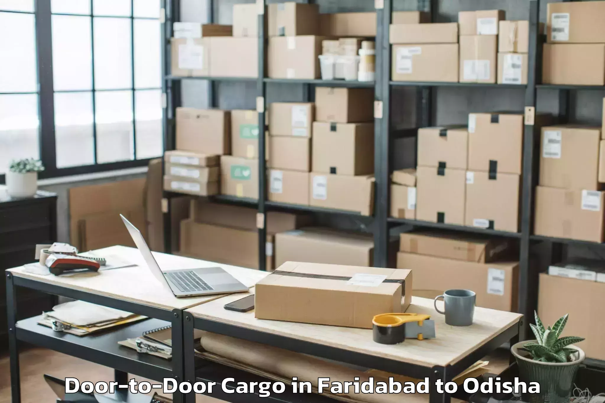 Professional Faridabad to Chandbali Door To Door Cargo